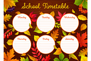 School education schedule, a Seasonal Illustration by Seavector Studio (Thumbnail 3 of 3)