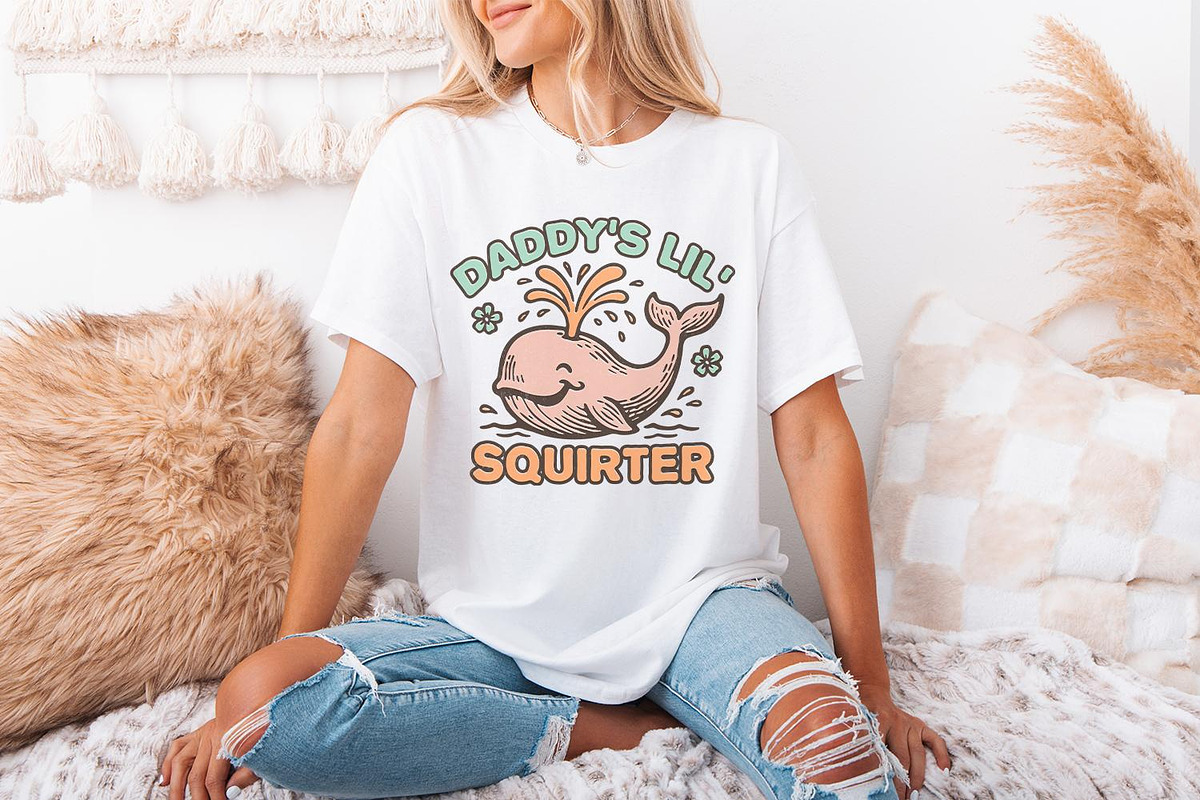 Daddy’s Lil’ Squirter PNG, Cute, an Illustration by SharpMarketplace (Photo 3 of 9)