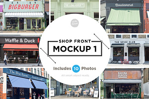 Shop Facade Mockups Store Mockup