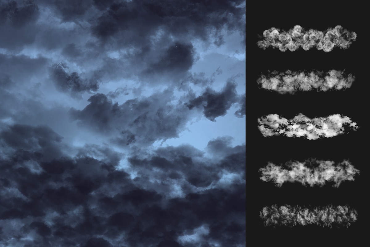 Stormy clouds Brushes, a Brush Add-On by Mohamed Saber (Photo 3 of 6)