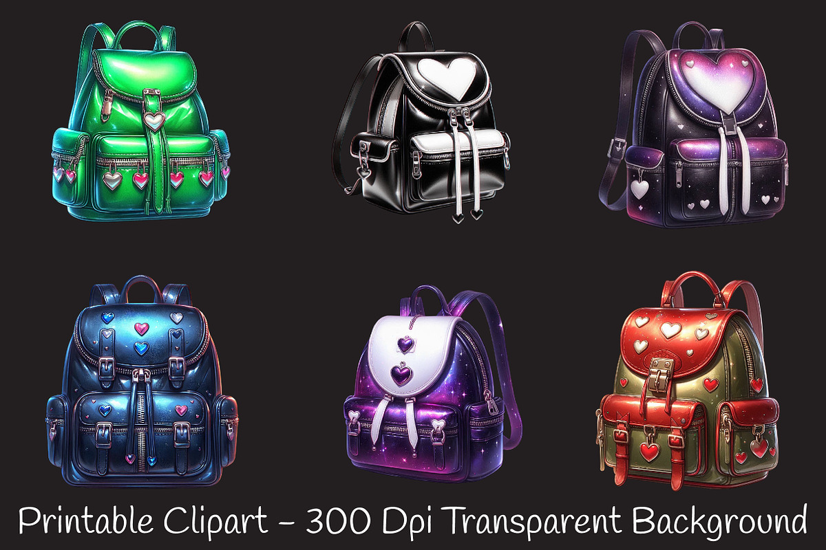 back to school backpack clipart, an Illustration by RobertsArt (Photo 6 of 7)