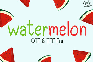 Watermelon Font Handwriting Font