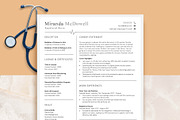 Professional RN Resume, a Resume Template by VictoriousVita (Thumbnail 1 of 8)