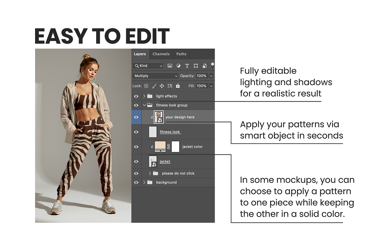 Activewear Mockups | Fitness Apparel, a Bottom Mockup by ARARA ✸ Creative Design (Photo 4 of 4)