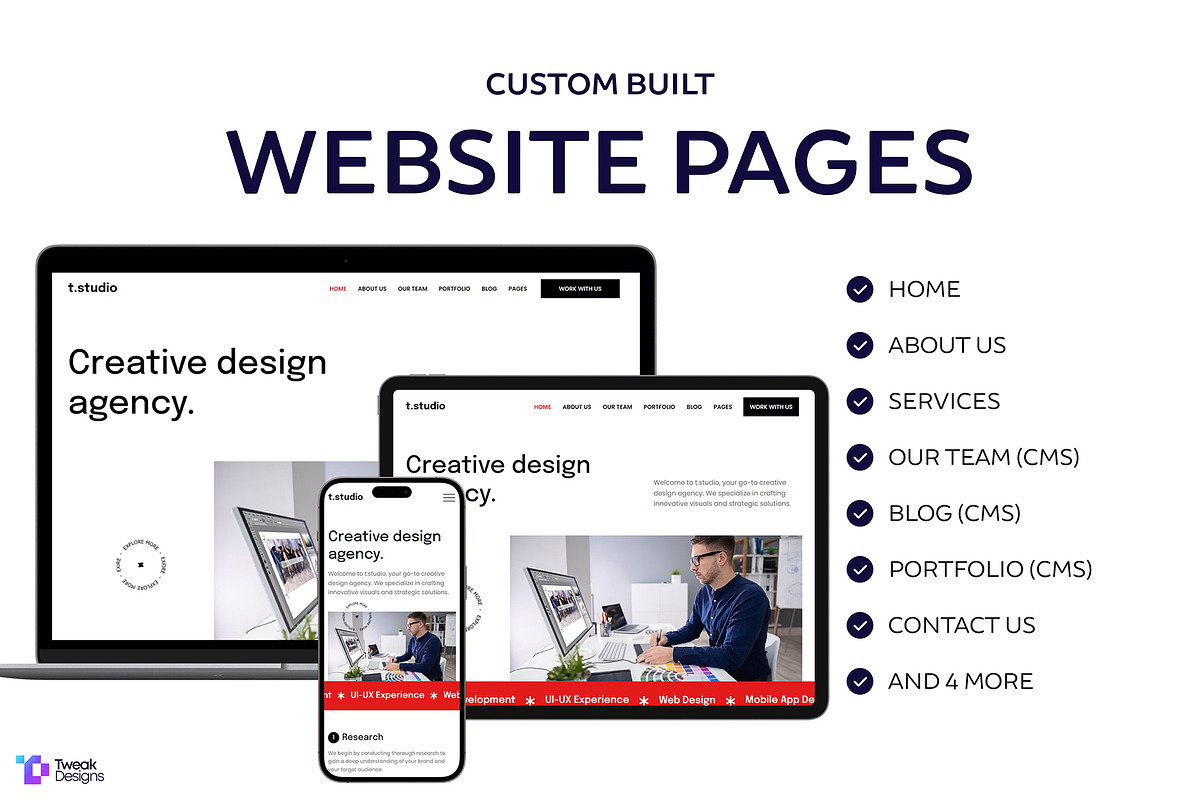 T.Studio - Creative Agency Template, a Wix Template by TweakDesigns (Photo 2 of 5)