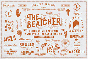 The Beatcher Typeface Extras