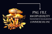 Autumn Mushroom Clipart, an Illustration by Libby Wishes (Thumbnail 5 of 7)