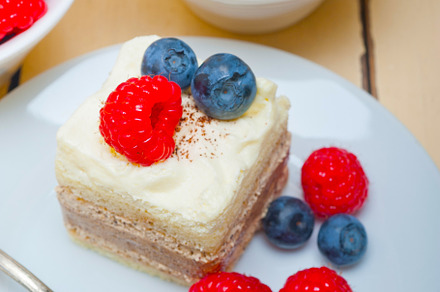 fresh raspberry and blueberry cake, a Food & Drink Photo by keko64