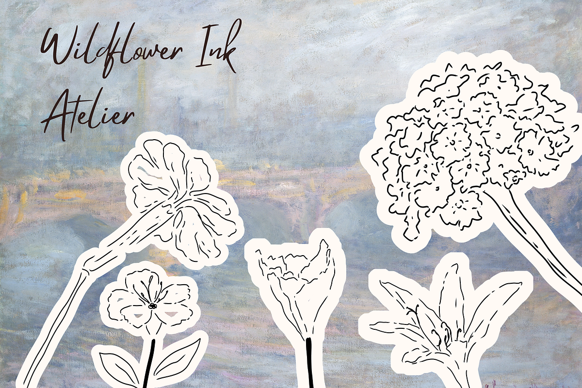 Wildflower Ink Atelier, a Decorative Illustration by The Journey Atelier (Photo 15 of 19)