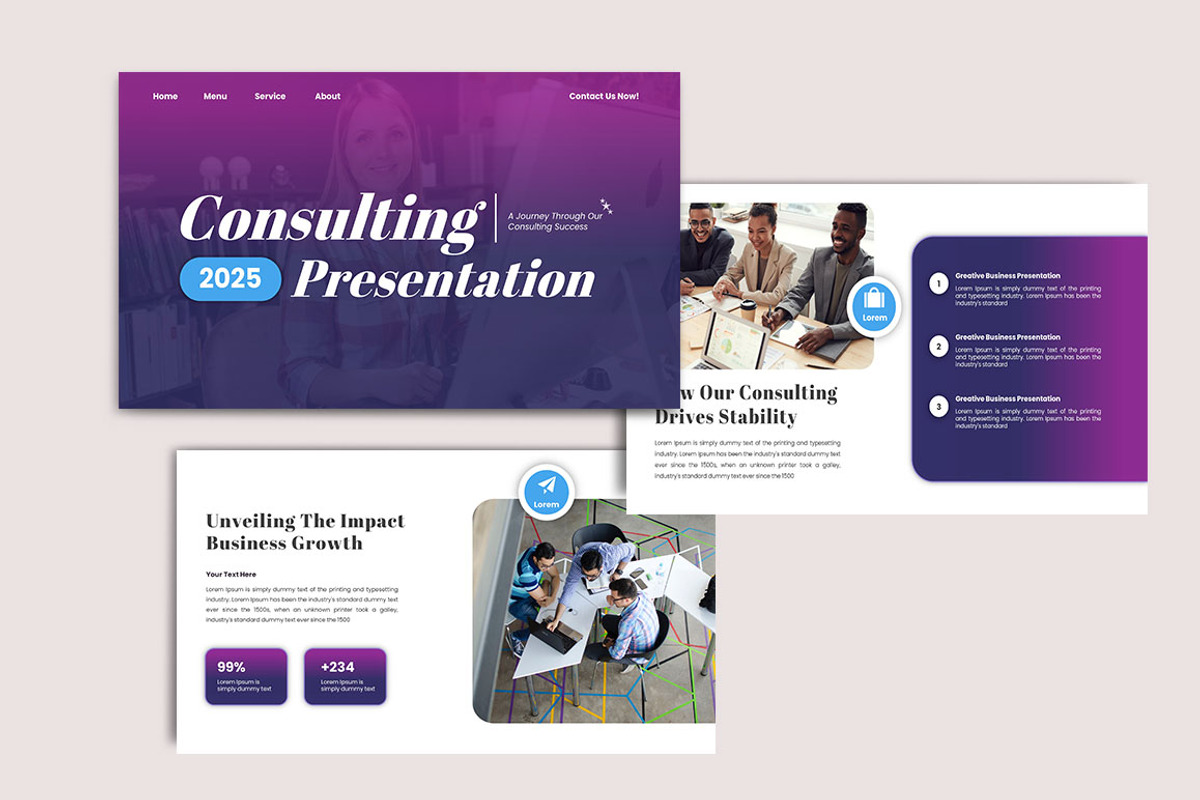 Consulting Powerpoint Template, a Presentation Template by yanindesign (Photo 2 of 6)
