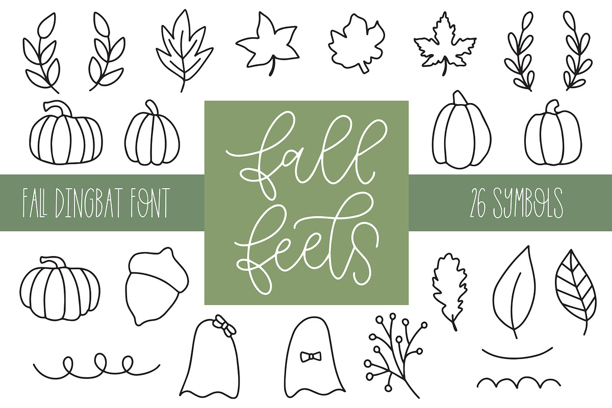 Fall Feels, Dingbat Font
