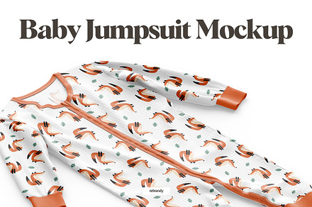 Baby Jumpsuit Mockups, an Apparel Mockup by rebrandy