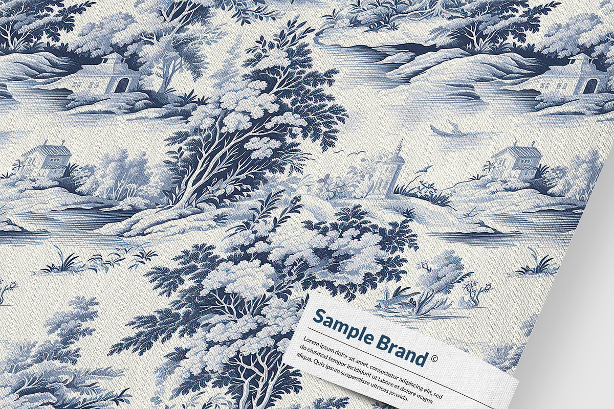 FRENCH RURAL TOILE Seamless Pattern