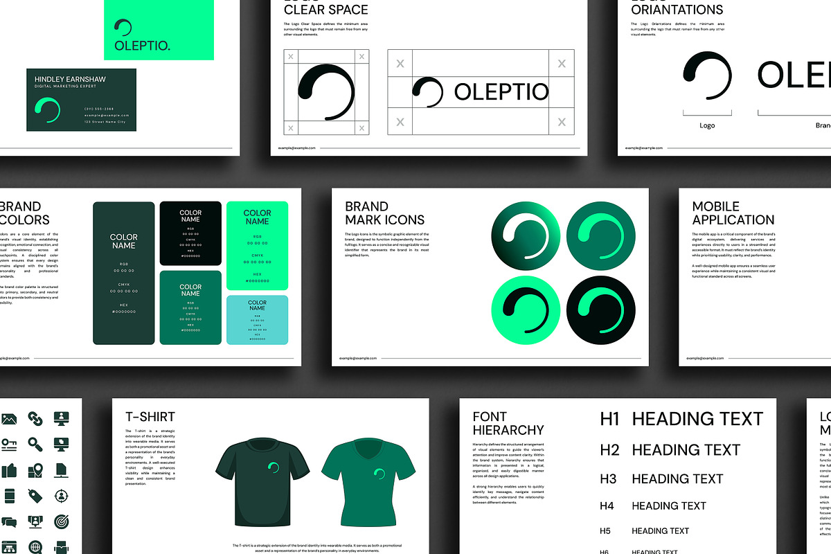 Oleptio | Brand Guidelines Template, a Presentation Template by Artisan Vibes (Photo 3 of 10)