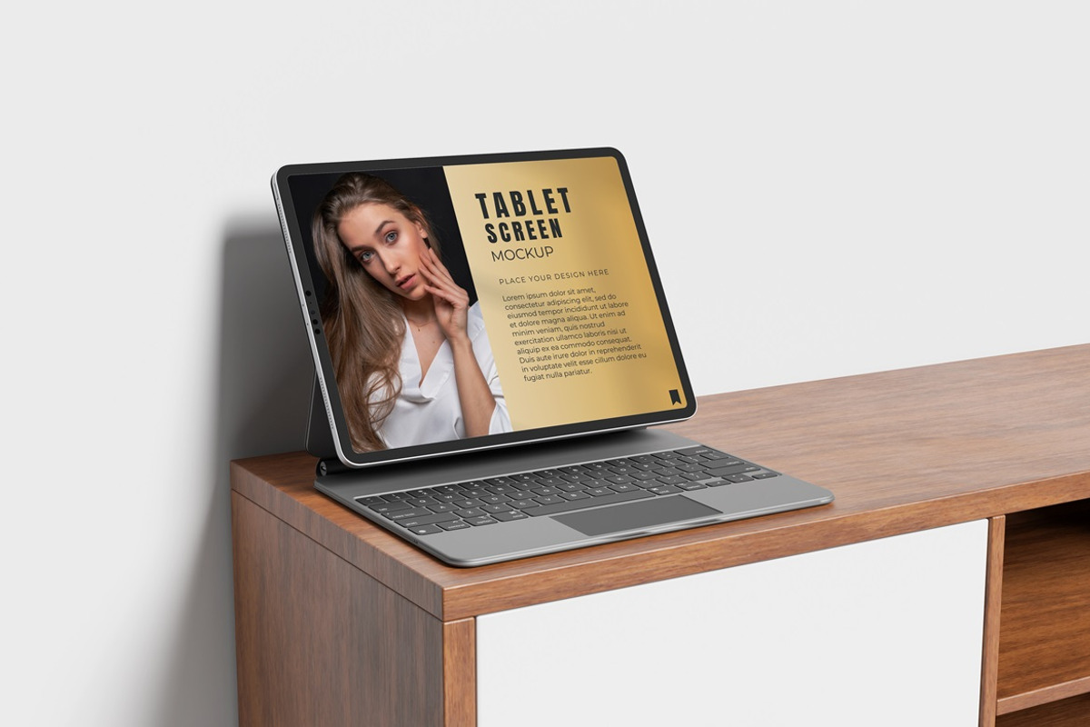 Realistic Tablet Mockup, an iPad Mockup by GraphicWindow (Photo 2 of 5)