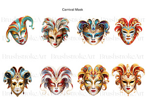 Mask Clipart, Carnival Mask,