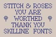 SFC Stitch and Roses, a Symbol Font by Skilline Supply Co. (Thumbnail 5 of 5)