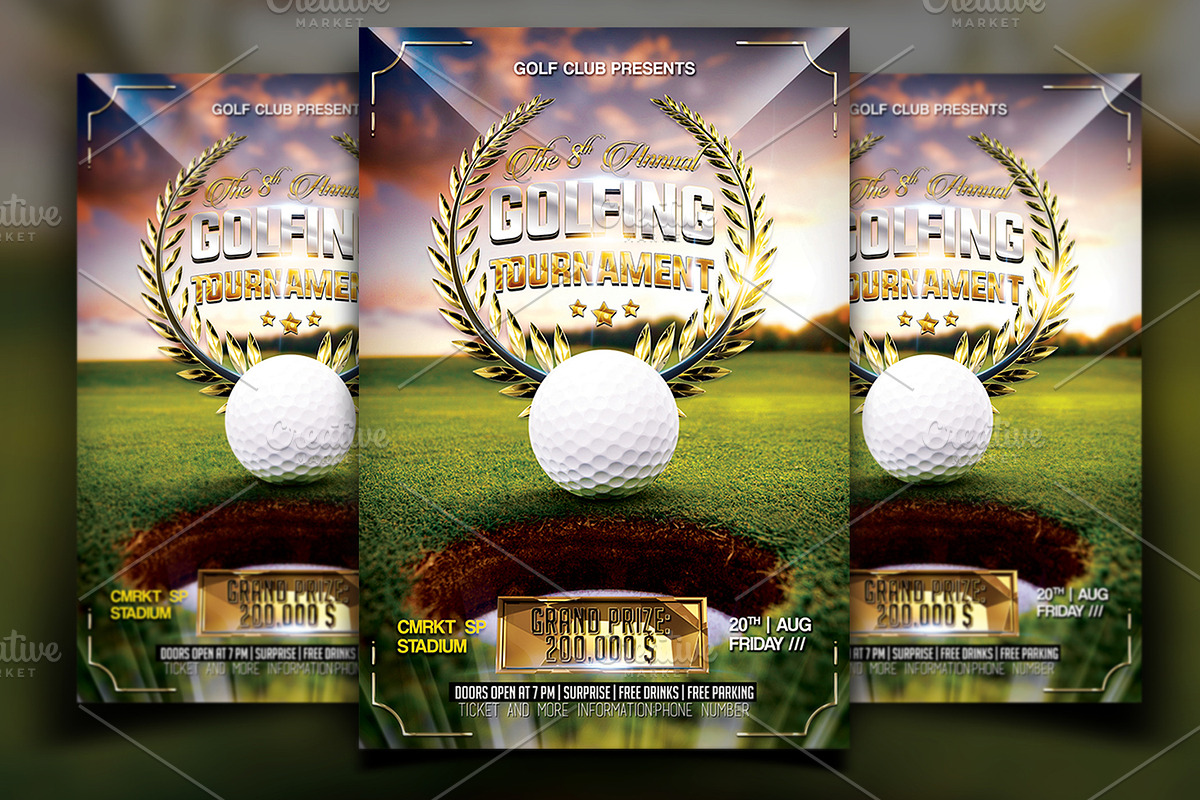 Golf Flyer Bundle, a Flyer Template by Basez Flyers (Photo 5 of 11)