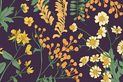 Wild flowers,herbs,herbaceous plants, a Texture Illustration by Good Studio (Thumbnail 21 of 22)