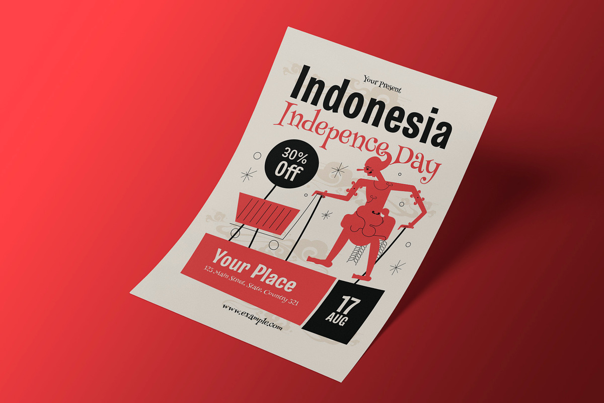 Indonesia Independence Day Sale, a Flyer Template by Neermana (Photo 2 of 4)