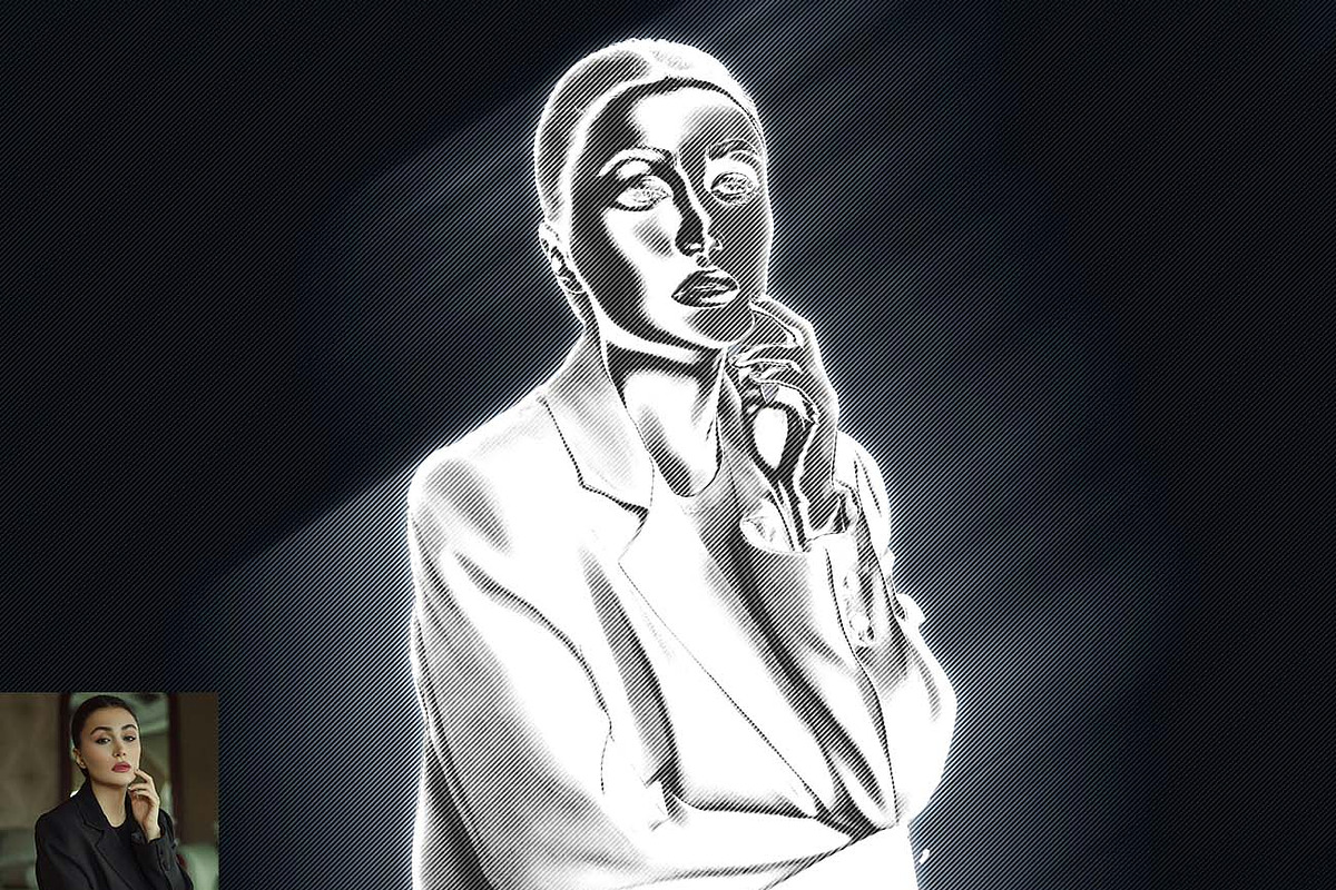 Chrome Metal Effect fx Photoshop Act, an Action Add-On by Studio Retouch (Photo 14 of 17)