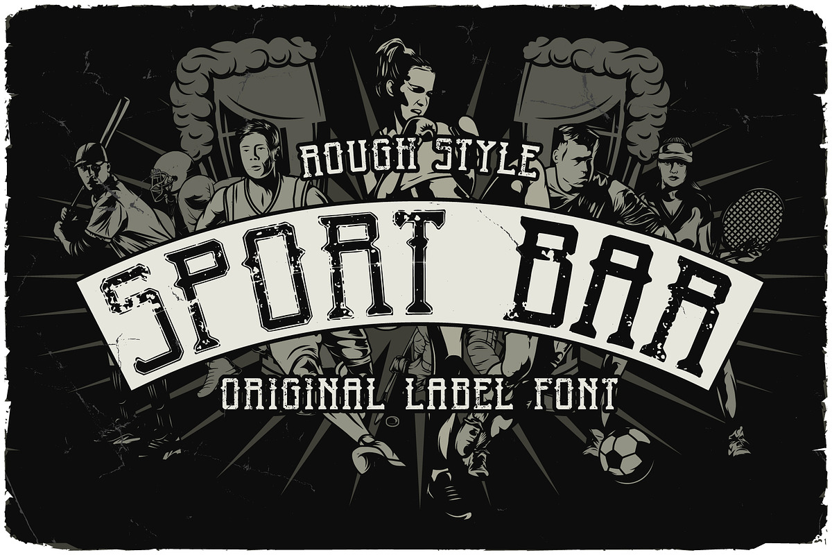 Sport Bar, a Symbol Font by Vozzy Vintage Fonts (Photo 3 of 9)