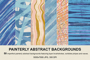 Painterly Abstract Backgrounds