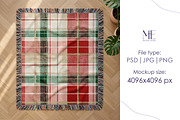 Woven Throw Blanket POD Mockup Canva, a Household Mockup by Mie Mockup Studio (Thumbnail 3 of 10)