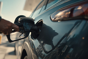 Refueling car at a gas station, a Photo by Beautiful things