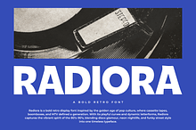 Radiora – Bold Retro Font