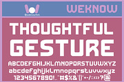 Emotional Strength font, a Sans Serif Font by weknow (Thumbnail 3 of 8)