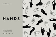 Vector Hand Illustrations, a Person Illustration by Britt Fabello (Thumbnail 1 of 7)