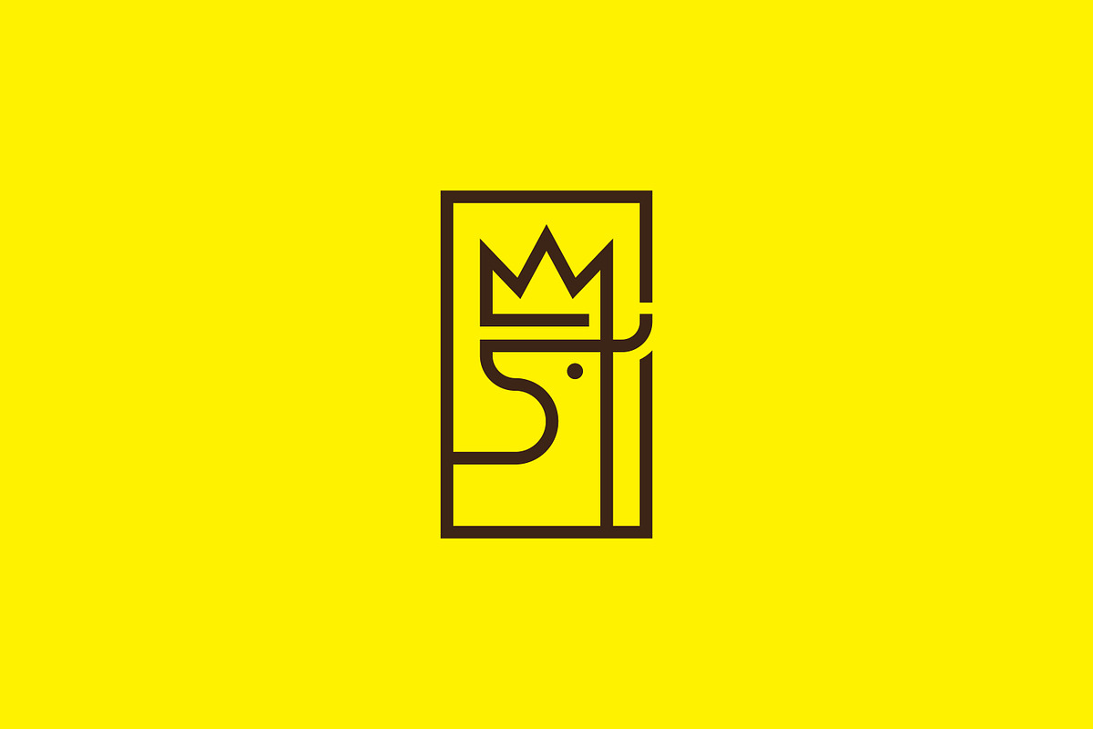 Deer crown modern minimal logo, a Branding & Logo Template by Your Choice Art
