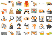 Internet Shopping, an Outline Icon by TAlex (Thumbnail 2 of 7)