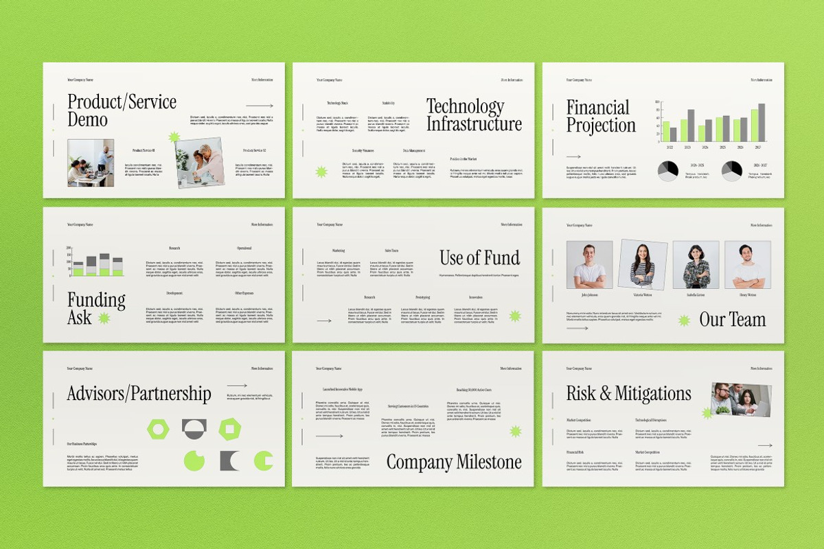 Cream Modern Pitch Deck Google Slide, a Presentation Template by graphicook (Photo 3 of 4)