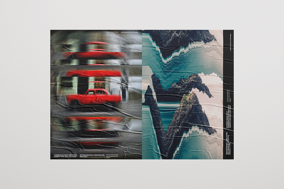 Distorted Image Posters, a Design Template by Evlogiev Studio (Photo 11 of 14)