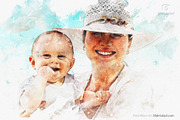 #1 Watercolor Photoshop Mock-ups, an Action Add-On by SlideSalad (Thumbnail 26 of 44)