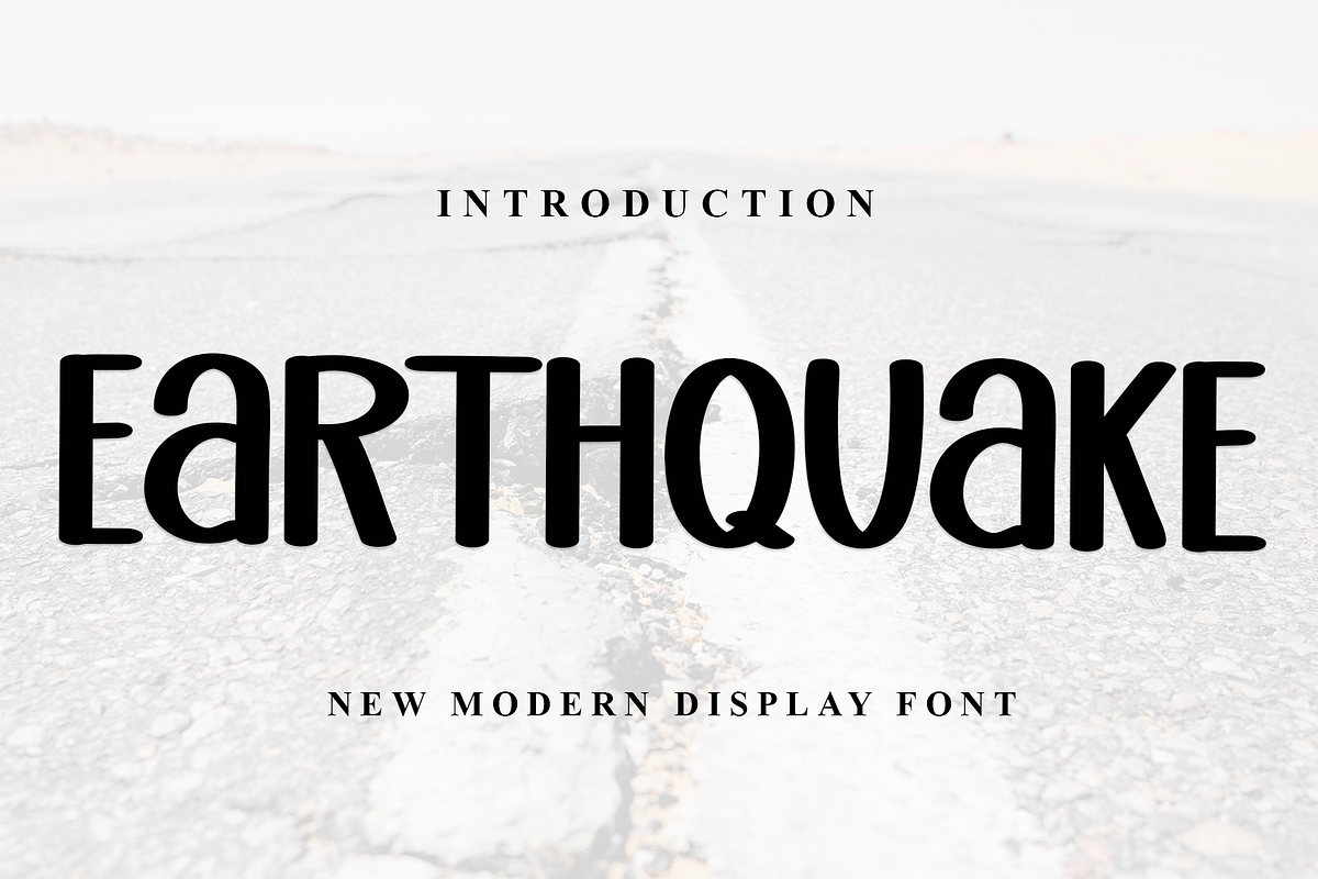 Earthquake, a Sans Serif Font by InermediaSTUDIO (Photo 1 of 8)