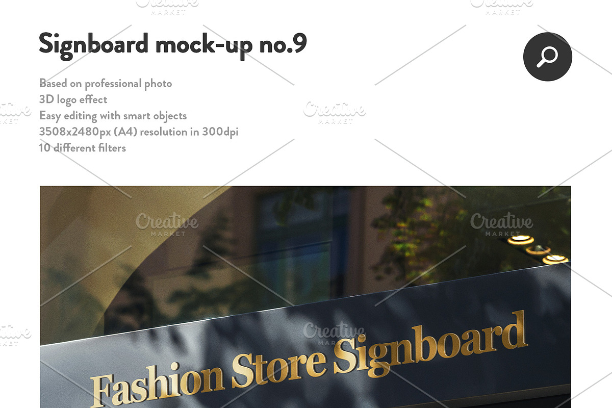 50 sign facade signboard logo mock, a Product Mockup by PrintPixel (Photo 11 of 53)