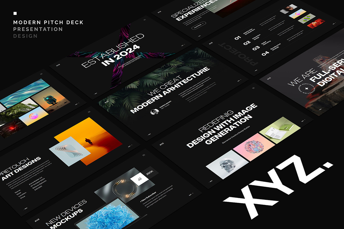 XYZ Presentation Template Design, a Presentation Template by Rocketstill (Photo 1 of 7)