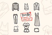 8 Doodle Icons. Women Clothes #2, an Outline Icon by Trapezoid (Thumbnail 1 of 2)