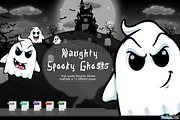 Naughty Ghosts, an Illustration by DesignWolf (Thumbnail 1 of 2)