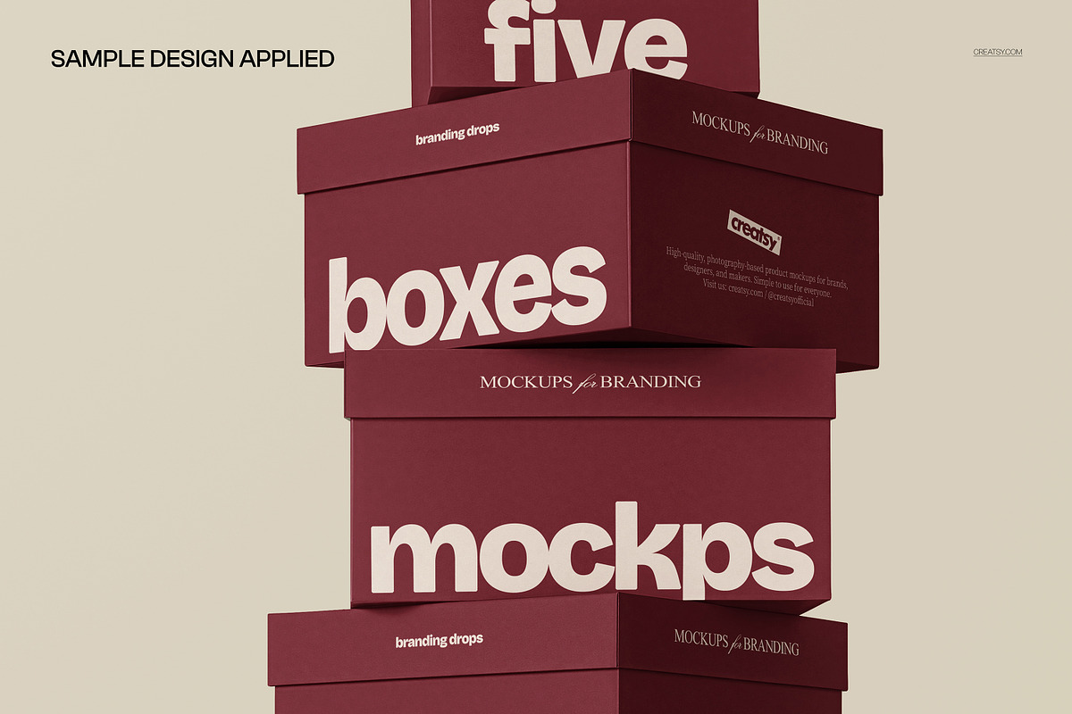 Boxes Stack in Hands Mockup, a Packaging Mockup by creatsy5 (Photo 4 of 5)