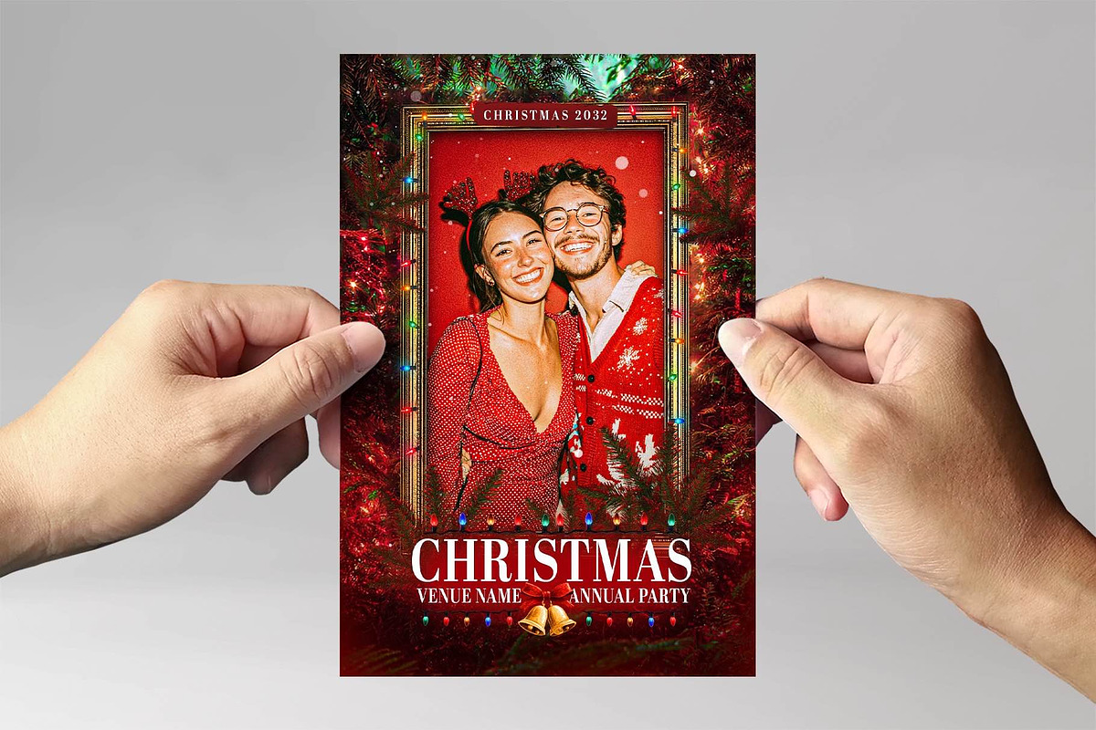 Christmas Photo Frame Flyer Template, a Flyer Template by BrandPacks (Photo 2 of 3)