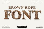 Brown Rope Font, a Serif Font by Handmadefont (Thumbnail 1 of 10)
