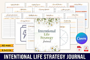 Intentional Life Strategy Journal, a Stationery Template by Designmela01 (Thumbnail 2 of 10)