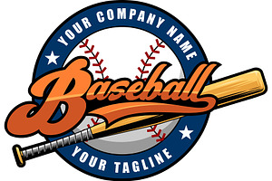 Baseball Graphic Logo Design, an Illustration by HitToon