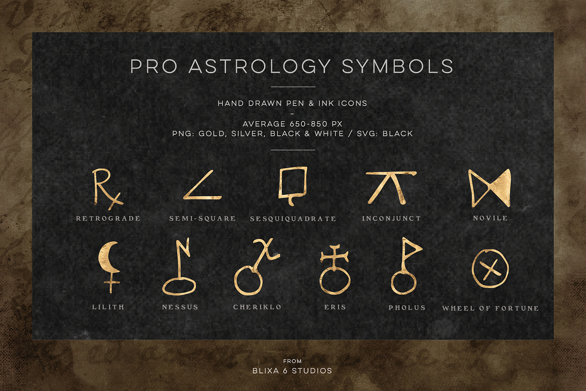 Pro Astrology Vector & Instagram Set, an Object Graphic by Blixa 6 Studios (Photo 5 of 25)