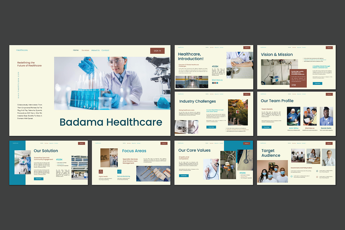 Healthcare Keynote Template, a Presentation Template by Caprio Studio (Photo 2 of 6)