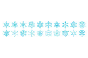 Snowflakes, different shapes, an Object Graphic by sceptical cactus